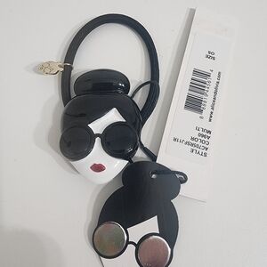 Alice + Olivia Black and White Hair Tie